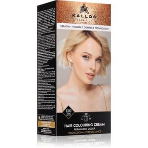 Kallos Glow Lasting Cream Colour tartós hajfesték árnyalat Shine Blond 60 ml kép