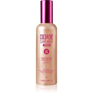 Coco & Eve Sunny Honey Highlighter Body SPF50 védő szérum élénkítő hatással SPF 50 150 ml kép