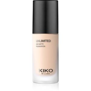 KIKO Milano Unlimited 24H Matte tartós matt alapozó hialuronsavval árnyalat 1 NG Neutral Gold 30 ml kép