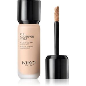 KIKO Milano Full Coverage 2-In-1 alapozó és korrektor 2 az 1-ben árnyalat 01 Neutral 25 ml kép