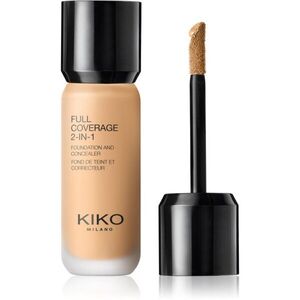 KIKO Milano Full Coverage 2-In-1 alapozó és korrektor 2 az 1-ben árnyalat 50 Olive 25 ml kép