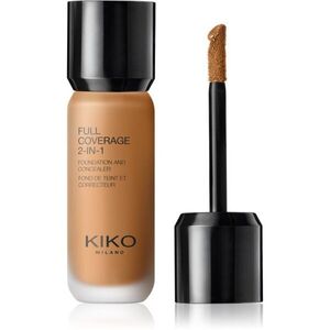 KIKO Milano Full Coverage 2-In-1 alapozó és korrektor 2 az 1-ben árnyalat 105 Olive 25 ml kép