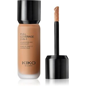 KIKO Milano Full Coverage 2-In-1 alapozó és korrektor 2 az 1-ben árnyalat 110 Neutral Gold 25 ml kép