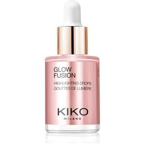 KIKO Milano Glow Fusion Highlighting Drops folyékony bőrélénkítő az arcra árnyalat 01 Platinum Rose 9.5 ml kép