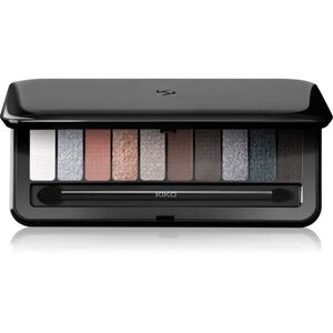 KIKO Milano Soft Nude 10 színt tartalmazó szemhéjfesték paletta ecsettel árnyalat 03 Cool Shades 7.5 g kép