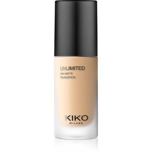 KIKO Milano Unlimited 24H Matte tartós matt alapozó hialuronsavval árnyalat 3.5 WO Warm Olive 30 ml kép