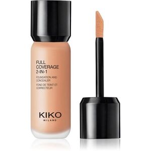 KIKO Milano Full Coverage 2-In-1 alapozó és korrektor 2 az 1-ben árnyalat 50 Warm Rose 25 ml kép