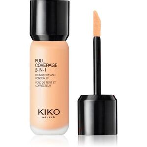KIKO Milano Full Coverage 2-In-1 alapozó és korrektor 2 az 1-ben árnyalat 25 Warm Beige 25 ml kép