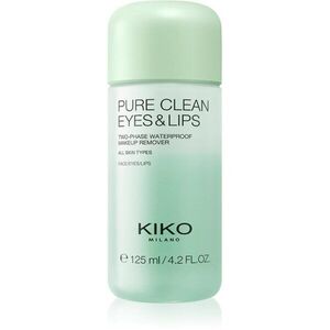 KIKO Milano Pure Clean Eyes&Lips kétfázisú sminklemosó vízálló szem- és ajaksminkhez 125 ml kép