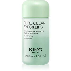 KIKO Milano Pure Clean Eyes&Lips kétfázisú sminklemosó vízálló szem- és ajaksminkhez mini 50 ml kép