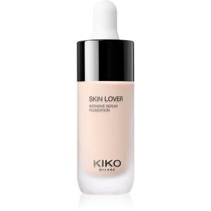 KIKO Milano Skin Lover Intensive Serum Foundation tartós folyékony alapozó hidratáló hatással árnyalat 1NG Neutral Gold 20 ml kép