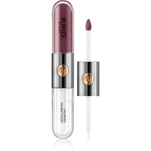 KIKO Milano Unlimited Double Touch hosszantartó folyékony rúzs fénnyel árnyalat 123 Satin Grape 6 ml kép