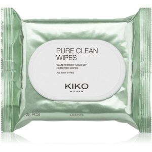 KIKO Milano Pure Clean Wipes festéklemosó kendők vízálló és nem vízálló make-uphoz 25 db kép