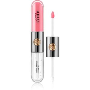 KIKO Milano Unlimited Double Touch hosszantartó folyékony rúzs fénnyel árnyalat 111 Satin Pink Camellia 6 ml kép