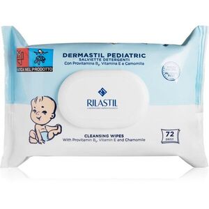 Rilastil Dermastil Pediatric tisztító gyengéd törlőkendő gyermekeknek 72 db kép