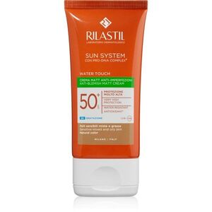 Rilastil Sun System Water Touch védő tonizáló krém arcra kombinált és zsíros bőrre SPF 50+ 50 ml kép