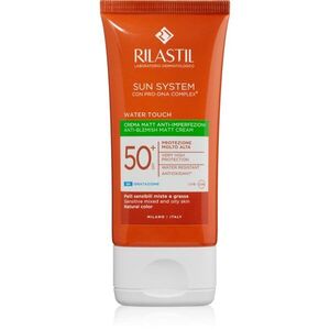 Rilastil Sun System Water Touch védő mattító krém a zsíros és tökéletlen arcbőrre SPF 50+ 50 ml kép