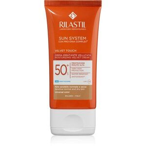 Rilastil Sun System Velvet Touch védő tonizáló krém arcra SPF 50+ 50 ml kép