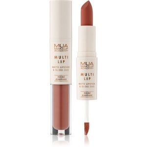 MUA Makeup Academy Multi Lip Nude Edition hosszan tartó rúzs és ajakfény duo árnyalat Classic 3.2 g kép