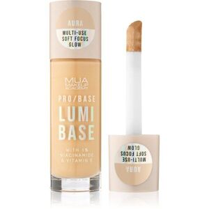 MUA Makeup Academy PRO/BASE Lumi Base élénkítő sminkalap a make - up alá árnyalat Aura (Warm) 33 ml kép