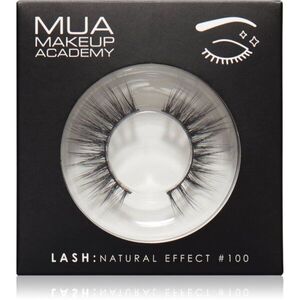 MUA Makeup Academy Lashes Natural Effect műszempillák típus #100 1 pár kép