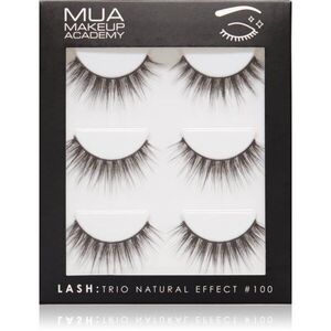MUA Makeup Academy Lashes Natural Effect műszempillák #100 3 pár kép