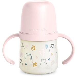 Suavinex Bear gyerekkulacs fogantyúval Pink 1 db kép