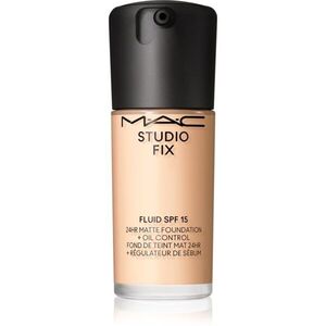 MAC Cosmetics Studio Fix Fluid SPF 15 24HR Matte Foundation + Oil Control mattító alapozó SPF 15 árnyalat N10 30 ml kép