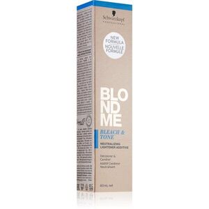 Schwarzkopf Professional Blondme Bleach & Tone hamvasító és tonizáló adalékanyag árnyalat Ash Additive 60 ml kép