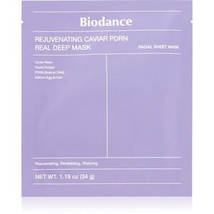 Biodance Rejuvenating Caviar PDRN Real Deep Mask revitalizáló maszk a bőrréteg megújítására 34 g kép