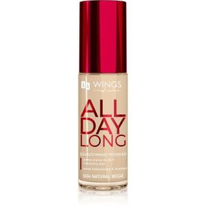 AA Wings of Color All Day Long Long Lasting Foundation tartós alapozó árnyalat 504 Natural Beige 30 ml kép