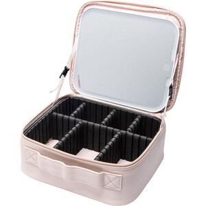 Notino Beauty Box With LED Mirror kozmetikai doboz LED-tükörrel Pink 1 db kép