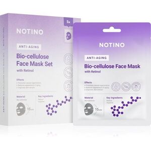 Notino Anti-Aging Bio-Cellulose Face Mask with Retinol fátyolmaszk szett a ráncok ellen kép