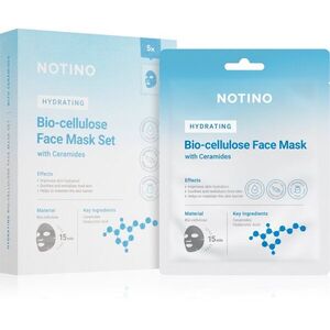 Notino Hydrating Bio-Cellulose Face Mask with Ceramides fátyolmaszk szett hidratáló hatással kép
