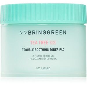 BRINGGREEN Tea Tree Cica Trouble Soothing Toner Pad tonizáló párnák nyugtató hatással 90 db kép