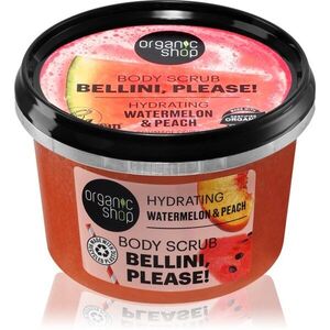 Organic Shop Bellini, please! hidratáló testpeeling illatok watermelon & peach 250 ml kép