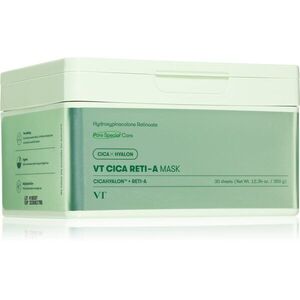 VT Cosmetics Cica Reti-A Mask nyugtató hatású gézmaszk feszesítő hatással nagy csomagolás 30 db kép