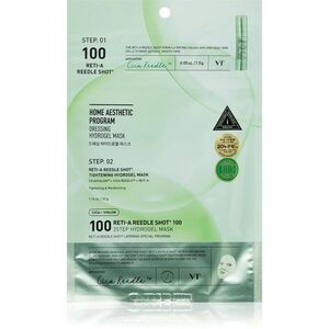 VT Cosmetics Cica Reti-A Reedle Shot 100 2Step Hydrogel Mask intenzív hidrogélmaszk a bőr kisimításáért és a pórusok minimalizásáért 34.5 g kép