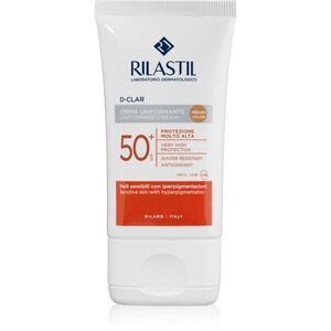 Rilastil D-Clar védő és tonizáló krém a pigmentfoltok ellen SPF 50+ árnyalat Medium 40 ml kép