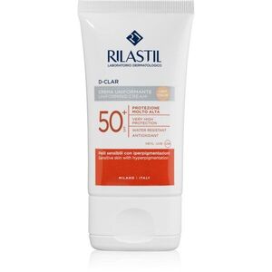 Rilastil D-Clar védő és tonizáló krém a pigmentfoltok ellen SPF 50+ árnyalat Light 40 ml kép