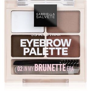 Gabriella Salvete Eyebrow Palette szett a tökéletes szemöldökért árnyalat 02 In My Brunette Era 5.2 g kép