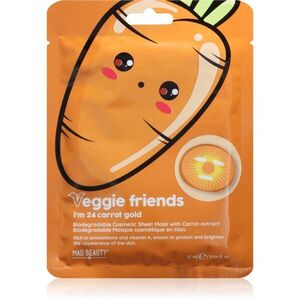 Mad Beauty Veggie Friends Carrot arcmaszk élénkítő hatással 25 ml kép