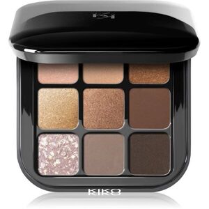 KIKO Milano Glamour Multi Finish szemhéjfesték paletta árnyalat 01 Earth Tones 2.5 g kép