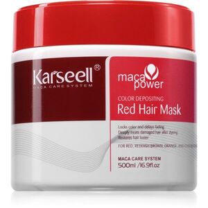 Karseell Color Depositing Red Hair Mask maszk a hajszín élénkítéséért 500 ml kép