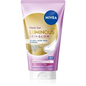 NIVEA Luminous Skin Glow tisztító gél az arcbőrre az élénk bőrért 150 ml kép
