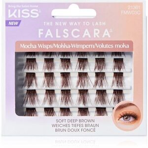 KISS Falscara Multi Wisps ragasztható tincses műszempillák Mocha 24 db kép