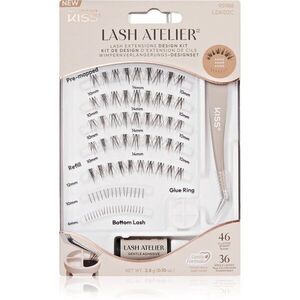 KISS Lash Atelier Desing Kit ragasztható tincses műszempillák ragasztóval 02 1 db kép
