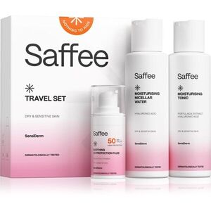 Saffee SensiDerm Travel Set utazó szett kozmetikumokra száraz és érzékeny bőrre kép