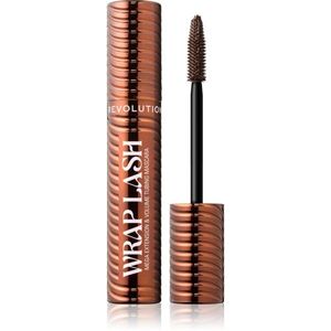 Revolution Wrap Lash Tubing hosszabbító, göndörítő és dúsító szempillaspirál árnyalat Brown 8.5 ml kép
