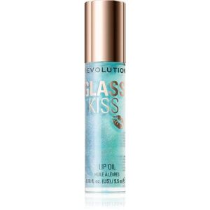 Revolution Glass Kiss csillogó olaj az ajkakra árnyalat Mermaid Blue 5.5 ml kép